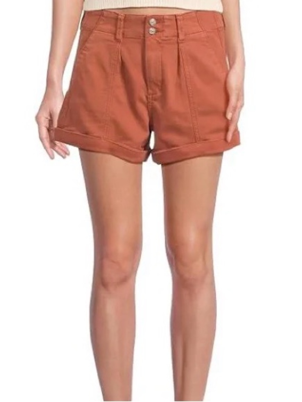 PAIGE Vintage Clay Sunset Brooklyn Short with Cuff size 32